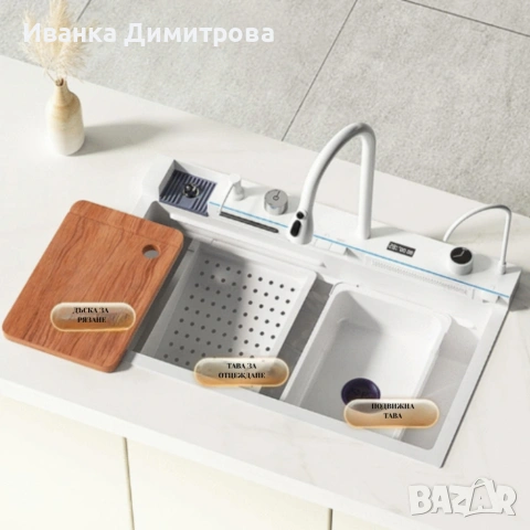 Умна кухненска мивка с изтеглящ се кран – за модерна кухня, снимка 5 - ВИК - 53118139
