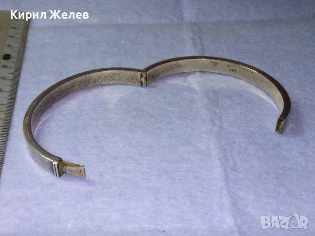 СТИЛНА и КРАСИВА СРЕБЪРНА РЕТРО АРТ ГРИВНА СРЕБРО 925 Стара МАЙСТОРСКА РЪЧНА ИЗРАБОТКА 37153, снимка 5 - Гривни - 42657333