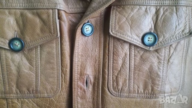 Яке естествена БИВОЛСКА кожа , снимка 2 - Якета - 34479054
