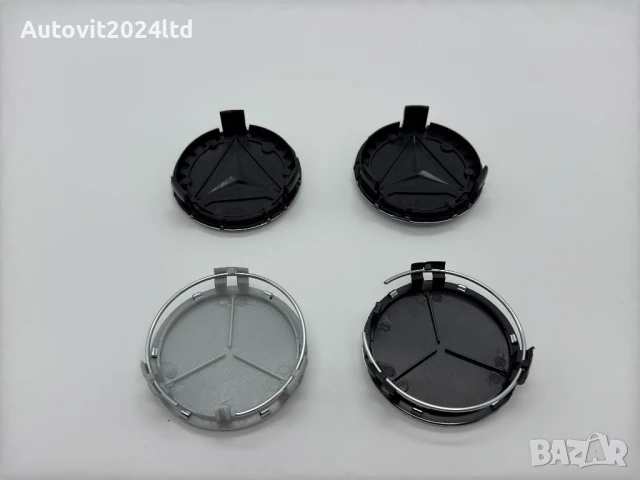 Капачки за джанти 75мм Mercedes AMG Мерцедес w210 w211 w219 w220 w221, снимка 8 - Аксесоари и консумативи - 50741042