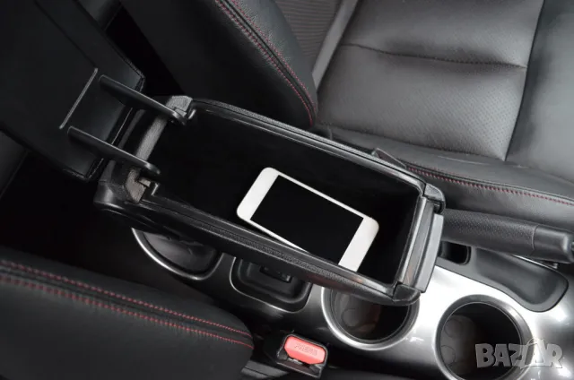 Подлакътник черна кожа подходящ за Nissan Juke F15 (2010-2019), снимка 6 - Аксесоари и консумативи - 47447723