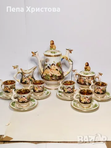 Сервиз за кафе Capodimonte., снимка 2 - Сервизи - 56238099