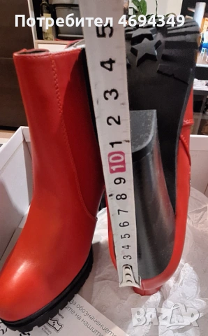 Боти естествена кожа 44 номер, снимка 5 - Дамски боти - 53288939