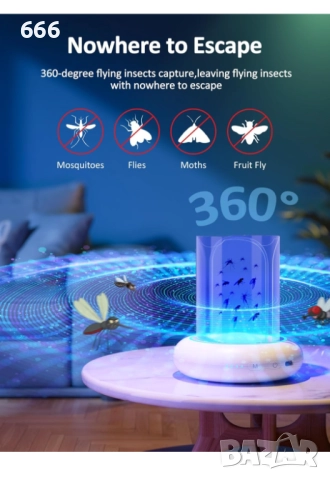 Капан за летящи насекоми, снимка 5 - Друга електроника - 52894199