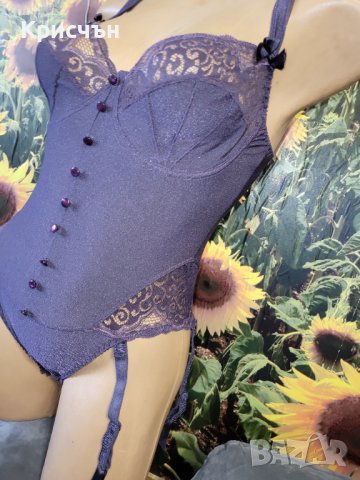 Боди Бикина с жартиери  8 броя . AUBADE  75B /м  производство Франция , снимка 5 - Корсети, бюстиета, топове - 37551889