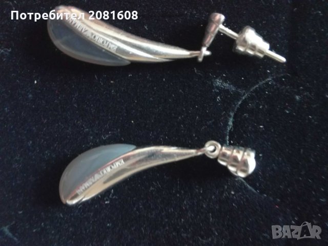 Обеци Emporio Armani,сребърни