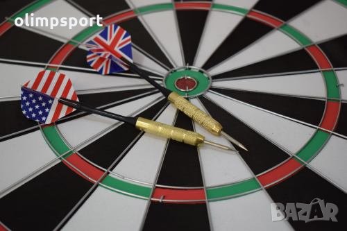 Дартс с диаметър 17.72 инча (45 см), метална мрежа и 6 турнирни нов стрели, двустранен, снимка 3 - Дартс - 35569665