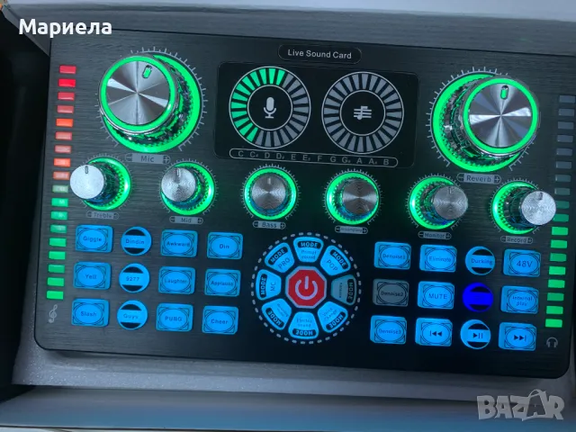 Професионален аудио миксер/Звукова карта на живо и стерео аудио интерфейс