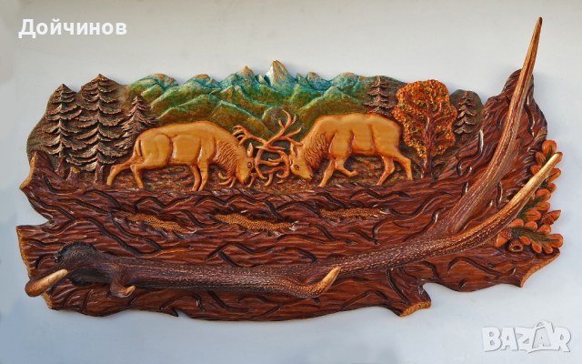 Дърворезба, украса за таван "Тракийско слънце ", уникат, снимка 8 - Декорация за дома - 28219601