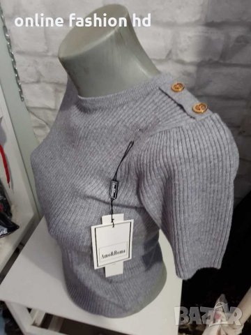 Дамска блузка финно плетиво , снимка 2 - Блузи с дълъг ръкав и пуловери - 31206859