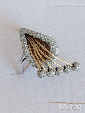 Златен марков пръстен, снимка 3 - Пръстени - 32021616