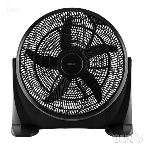 Вентилатор подов - 20'' Muhler, 80W, индустриален, пластмасов, черен, снимка 6 - Вентилатори - 48615588