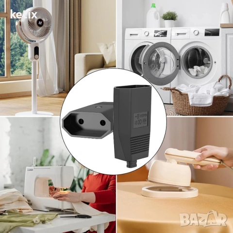 Прав плосък щепсел 230V ,комплект 2 броя, снимка 3 - Ключове, контакти, щепсели - 54050777