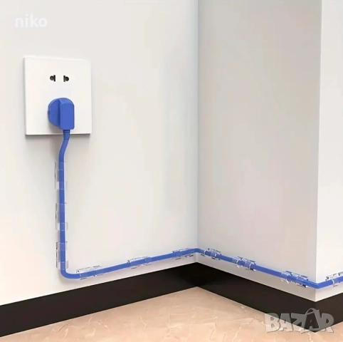 щипки за кабели 20 бр., самозалепващи се, прозрачни, снимка 2 - Други - 51546294