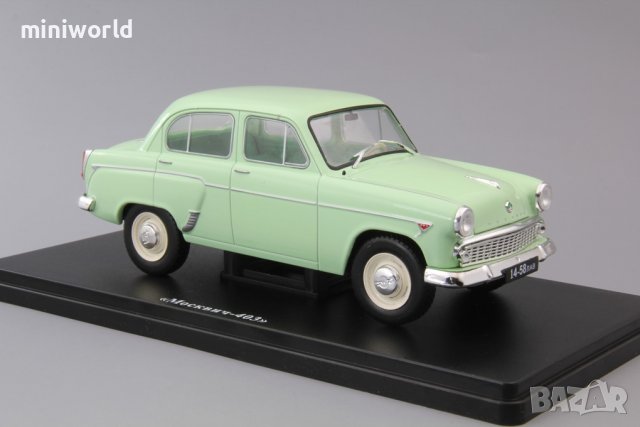 Москвич 403 1962 - мащаб 1:24 на Hachette моделът е нов в блистер, снимка 3 - Колекции - 39624169