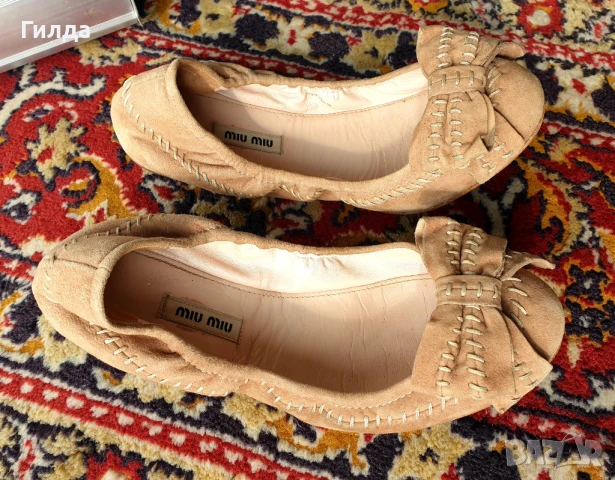 Miu Miu балеринки 38 налично, снимка 10 - Дамски ежедневни обувки - 51288934