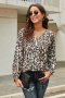 Дамска блуза с леопардов принт, снимка 1 - Блузи с дълъг ръкав и пуловери - 39869850