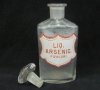 19 век Аптекарско Шише Емайлиран Етикет ARSENIC, снимка 3