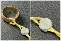 Златна халка 14 K 585 Чисто нова gold zlatna halka , снимка 10
