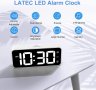 LED Цифров будилник с адаптер,регулируема сила на звука, голям екран с 2 аларми,, снимка 7