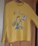Блуза дамска есенна/зимна, жълта с апликация и камъни; 2XL÷3XL, снимка 1