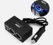 Двоен разклонител на запалката + 1 USB изход - 120W, 12V/24V., снимка 1