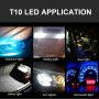 Нов модел ярки W5W T10 led крушка-габарит-интериор-дневни светлини , снимка 4