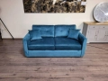 Син диван от плат с функция сън голяма двойка, снимка 1