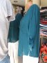 НАМАЛЕНИЕ Супер тъничка риза/блуза в синьозелен цвят - без закопчаване - размер Л/ХЛ, снимка 2