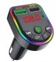 FM трансмитер - Bluetooth RGB - Блутут, снимка 1 - Аксесоари и консумативи - 38222554