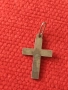 Старо сребърно кръстче 10121, снимка 1
