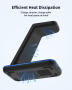  JoyGeek Безжично зарядно устройство за Samsung, 3 в 1, черно, снимка 6