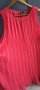 Червена солей, плисирана рокля Л ХЛ размер , снимка 8