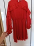 Gina Tricot червена рокля за повод М размер , снимка 2