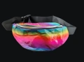 ​🌈 Ефектна Холографска Чанта за Кръст (Bum Bag) – Дъга/нова, снимка 1