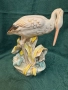 Статуетка „Щъркел с жаба“/“Чапла с жаба“, Дулевский фарфоровый завод (Дулево), СССР, 1967 г. , снимка 1