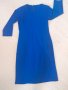 Синя дамска рокля, размер М, снимка 4