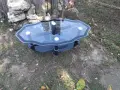Стъклена малка масичка, снимка 1
