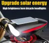 Презареждащи слънчеви фарове за велосипеди с звукови ефекти , снимка 3