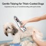 Нов комплект за подстригване на кучета акумулаторна самобръсначка тример , снимка 2