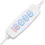 vidaXL Тоалетка с LED, бетонно сива, 60x40x140 см, снимка 9