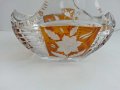 Кристална кошница купа цветен кристал, снимка 4