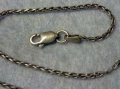 Фино СРЕБЪРНО КОЛИЕ / ВЕРИЖКА Сребро 925 ITALY S с БЯЛА ПОЗЛАТА Здрава Красива Винтидж - АРТ Плетка, снимка 2
