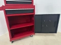 Шкаф за инструменти Costway с 5 чекмеджета, черно-червен, с голям капацитет, снимка 7
