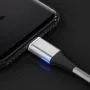 Магнитен кабел за зареждане, найлонова оплетка, USB към Type C и Micro USB, снимка 3