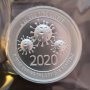 Сребърна монета, Silver round, COVID-19, 2020 година, 2 унции, проба 999, снимка 8