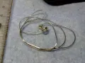 НЕЖНО ИТАЛИАНСКО СРЕБЪРНО КОЛИЕ СРЕБРО 925 ITALY с БЯЛА ПОЗЛАТА 47568, снимка 7