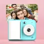 Фотоапарат Моментална детска камера 1080P, Фотопринтер с много функции Син Розов Бял, снимка 3