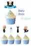 10 бр Бебе Бос Boss Baby топери клечки за мъфини декорация и украса
