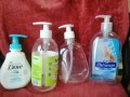 Празни флакони с Дозатор със заключващ се механизъм за дезинфектант, гелове, шампоани-8 броя, снимка 17
